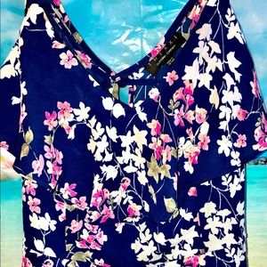 Trixxi brand color:blue white/pink flowers xxl